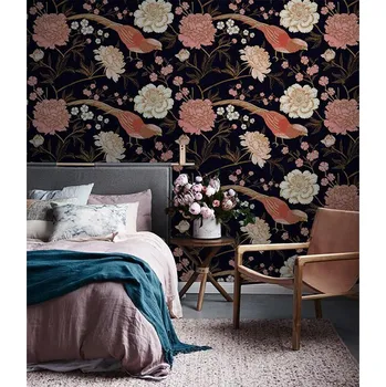 Tapeta Coloray Fototapeta Tady ptačí rádio v květinovém háji Samolepící Fototapeta Vliesová 250 x 250 cm coloraydecor-f-as-209849745