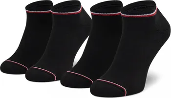 Pánské ponožky Tommy Hilfiger Iconic Sneaker 2 páry černé 39-42