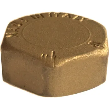 Fitinka EFFEBI - Itálie | Víčko (šestihran) mosazné (vnitřní závit) - MOSAZ - EFFEBI - 3/8" TOF LINK 300