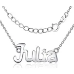 Stříbrný řetízek se jménem Julia JJJC1810