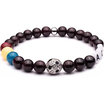 Šperk BudNej AC SPARTA PRAHA z granátu MN1129