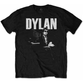 Pánské oblečení Merch Bob Dylan: Tričko At Piano XL