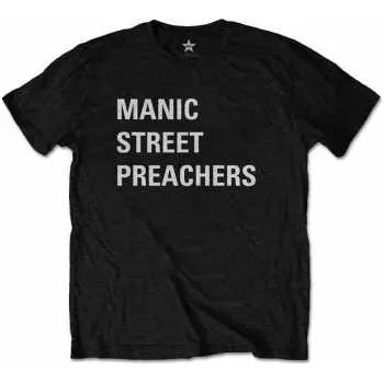 Merch Manic Street Preachers: Tričko Block Logo Manic Street Preachers M