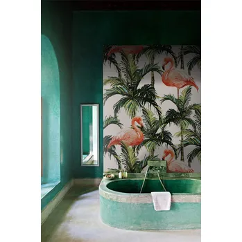 Tapeta Coloray Fototapeta Flamingos skryté v listech Samolepící Fototapeta Vliesová 250 x 250 cm coloraydecor-f-ss-527269444
