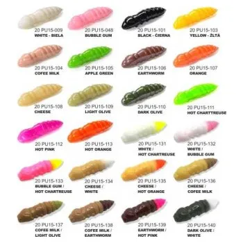 Umělá nástraha FISHUP Dipované umělé nástrahy Pupa 38mm / 8ks BUBBLE GUM