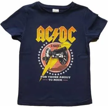 Pánské tričko Merch AC/DC: Dětské Tričko For Those About To Rock '81 9-10 let
