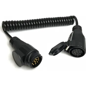 Propojovací kabel o délce 3,2m spirálový, 1x zástrčka, 1x zásuvka kabelová 13 pól