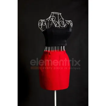 Figurína Dámské torzo, bílé, kovové FT9 (FT9)