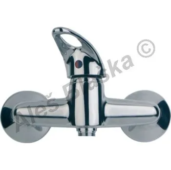 Vodovodní baterie GUGLIELMI - Itálie | GEOS GS 5701B páková nástěnná umyvadlová bez ramínka (vodovodní baterie) - CHROM GS5701B