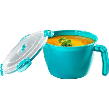 Dóza na potraviny Maximex Dóza na polévku o 14 cm, modrá, 900 ml