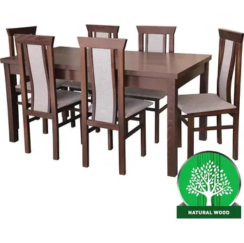 Jídelní set Jídelní set Alex 1+6 Ořech 160x80+40