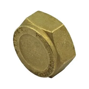 Fitinka TIEMME - Itálie | Víčko (šestihran) mosazné (vnitřní závit) - MOSAZ - TIEMME - 5/4" TM1880