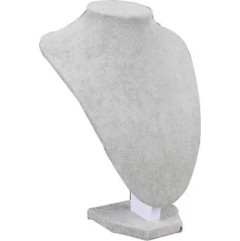 Šperkovnice Stojan, stojánek, dekolt na šperky výška 24cm samet (A102SM)