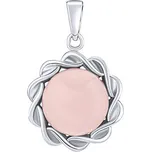 Stříbrný přívěsek Gemma s pravým růženínem JST17913PRO