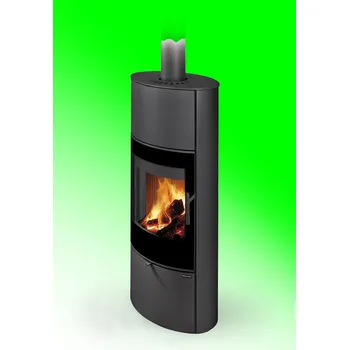 Krbová kamna ROMOTOP SONE G 03 A černý lak - krbová kamna s designovým sklem s možností akumulace