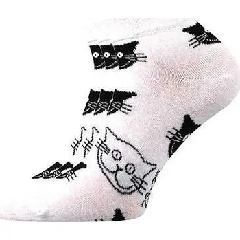 Ponožky Boma Piki dámské Mix 52 - balení 3 různé páry 23-25 (35-38) bílá