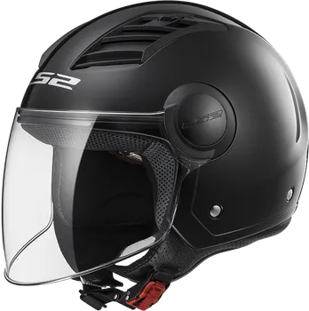 Helma na motorku LS2 OF562 Airflow Gloss 305625012L černá L