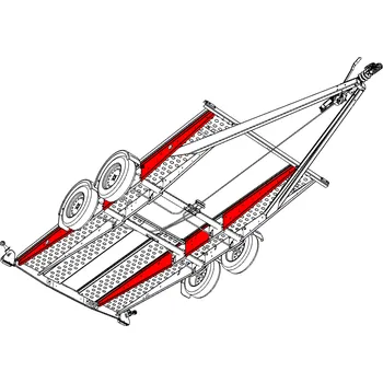 Příslušenství pro přívěs Nosník VAPP PA 4000 mm pravý vnější / levý vnitřní
