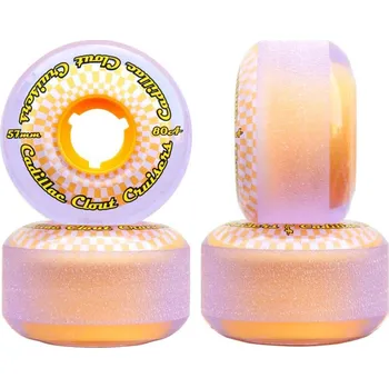 Příslušenství pro skateboard CADILAC WHEELS kolečka - Cadillac Clout 80A Cruiser Skateboard Wheels 4-Pack (ORANGE) velikost: 57mm