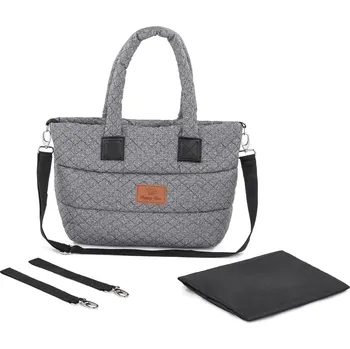 Přebalovací taška Taška HappyBee bez kožíšku Trinity DIAMOND Graphite
