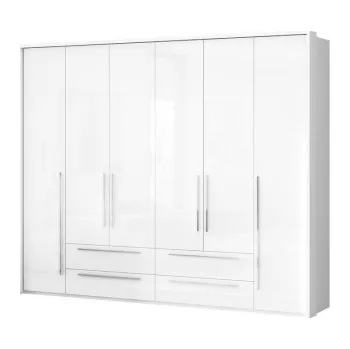 Šatní skříň Šestidveřová skříň Tiana-bílá - P6/PN základní