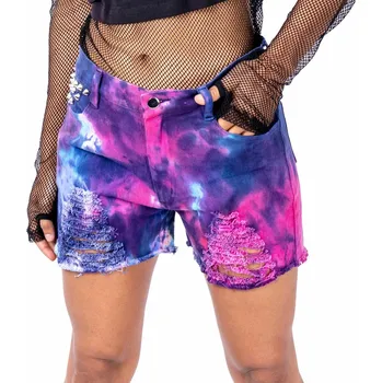Dámské kraťasy kraťasy dámské Vixxsin - GAIA - BLUE/PINK TIE DYE - 36