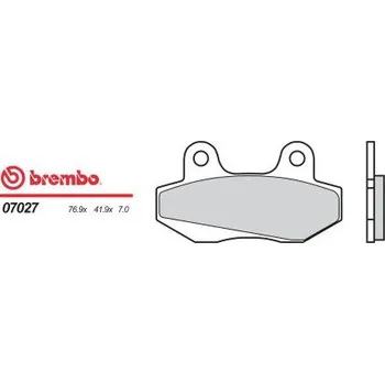 Motodíl Přední brzdové destičky Brembo Honda 80 MBX SW, SWD 1983 - směs OEM