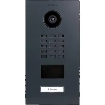 Domovní zvonek DoorBird D2101V LAN domovní IP/video telefon venkovní jednotka, nerezová ocel, RAL 7016 (hedvábný mat), 423870109