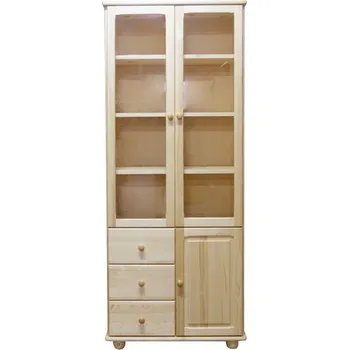 Komoda Dřevěná vitrína z masivu 32 Barevné provedení: Dub