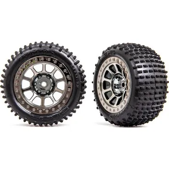 RC vybavení Traxxas kolo 2.2", disk černě chromovaný, pneu Alias (2) (zadní)
