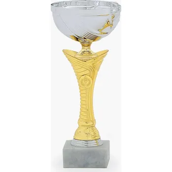 Cinkili Pohár C23120 stříbrný/zlatý Označení: B, Výška: 31 cm, Průměr: 120 mm