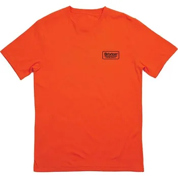 Pánské tričko BRIXTON triko - Palmer S/S Prem Tee Orange (ORNGE)