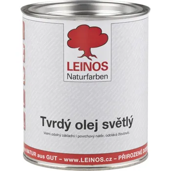 Olej na dřevo LEINOS 241 Tvrdý olej světlý (750ml) se zvýšenou odolností vůči tmavnutí a žloutnutí. Vhodný pro dřevěné podlahy a nábytek.