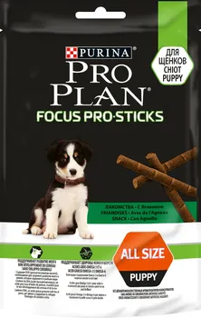 Pamlsek pro psa Purina Pro Plan Focus Pro Sticks pro štěňata s jehněčím 126 g