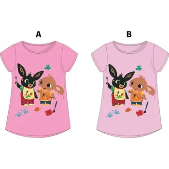 Králíček bing- licence Dívčí tričko - Králíček Bing 962 - 660, světlejší růžová Barva: Růžová, Velikost: 122