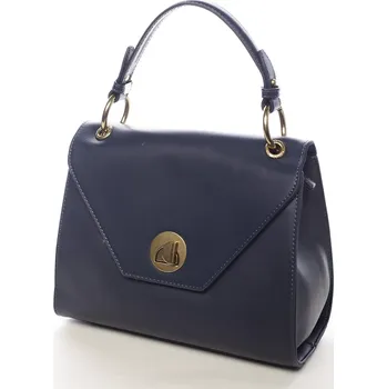 Kabelka Pevná elegantní dámská kabelka Mia modrá