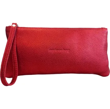 Organizér na kosmetiku My love bag kožená etue velká metalická červená červená