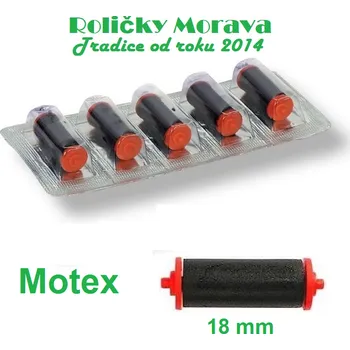 Etiketovací kleště Barvící váleček Motex 18 mm Barva: černá