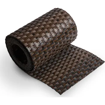 Plot Ratanová plotová výplň 255x19cm - více barev Barva: Hnědá a černá mix