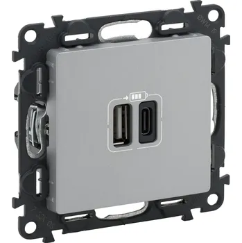 Elektrická zásuvka LEGRAND Nabíječka VALENA LIFE 753306 USB dvoj. 753306