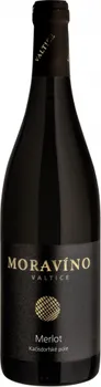 Víno Moravíno Valtice Merlot 2020 výběr z hroznů 0,75 l
