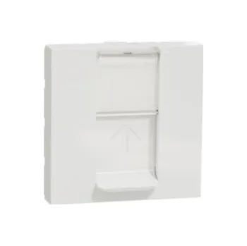 Elektrická zásuvka NU946120 Unica - Centrální deska RJ45 Keystone, 2M, Bílá Antibakteriální,Schneider Electric