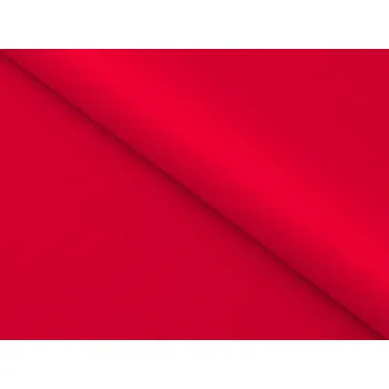 Látka bavlněný satén ST-010 Sytě červená - šířka 280 cm