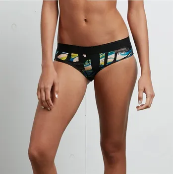 Dámské plavky VOLCOM spodní díl - Lost Marbles Modest Black (BLK)