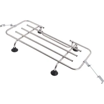 Střešní box Nerezový nosič zavazadel Veronique se 3 tyčemi a přísavkami