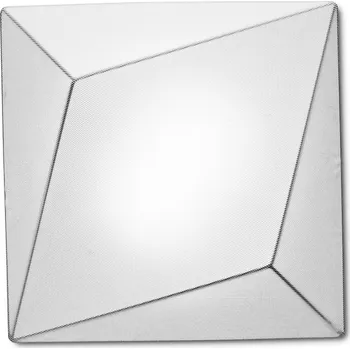 Axolight Ukiyo, stropní/nástěnné svítidlo s bílým textilním povlakem, 3xE27 max.10W, 55x55cm