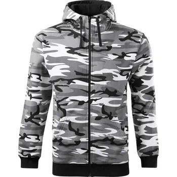 Pánská mikina Malfini Camo Zipper Pánská mikina C19 camouflage gray M