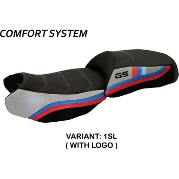 Moto sedlo TPZ Italia Potah sedla BMW R 1200 GS (13-18) Exclusive Anniversary comfort model potah sedla: bez loga 2WH (white)