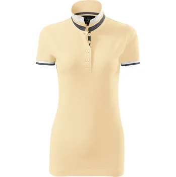 Dámské oblečení Malfini premium Collar up Dámská polokošile 257 bourbon vanilla L