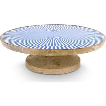 PIP Studio Servírovací tác o/f Bleached Mango bílá-modrá 32cm 51.010.026